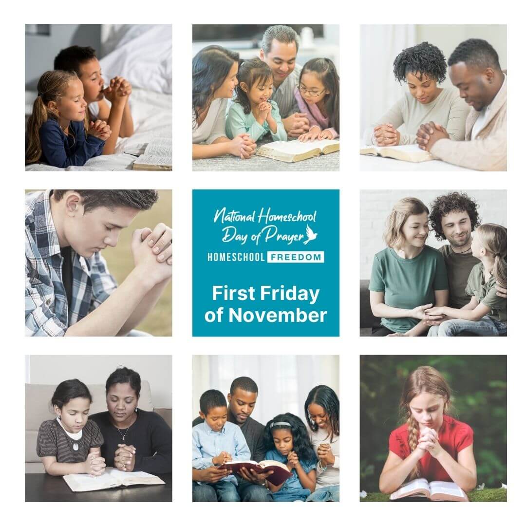 National Homeschool Day of Prayer collage graphic - no date